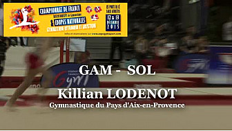 Killian LODENOT GAM Sol au Championnat National Juniors - Espoirs de Ponts de Cé  @ffgymnastique #TvLocale_fr