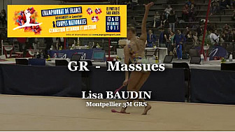 GR Massues : Lisa BAUDIN au Championnat National  Séniors de Ponts de Cé @ffgymnastique #coupenat2015 #TvLocale_fr