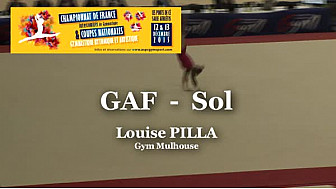 GAF Sol : Louise PILLA au Championnat National Séniors de Ponts de Cé  @ffgymnastique #TvLocale_fr #coupenat2015