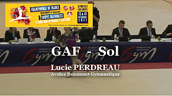 GAF Sol : Lucie PERDREAU au Championnat National Séniors de Ponts de Cé  @ffgymnastique #TvLocale_fr #coupenat2015