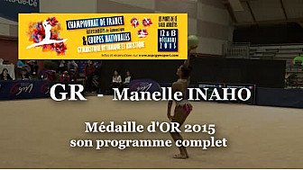 Manelle INAHO Médaille OR son Programme GR au Championnat National Juniors de Ponts de Cé @ffgymnastique #sca2000evry #TvLocale_fr