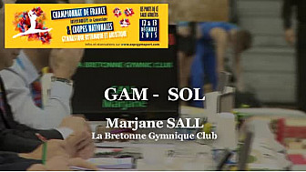 Marjane SALL GAM Sol au Championnat National Juniors - Espoirs de Ponts de Cé  @ffgymnastique #TvLocale_fr