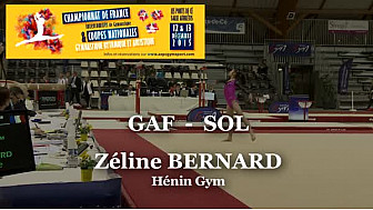 Zéline BERNARD GAF Sol au Championnat National Juniors - Espoirs de Ponts de Cé  @ffgymnastique #TvLocale_fr