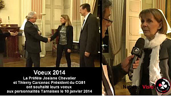 Voeux 2014 &agrave; la Prefecture du Tarn: La Pr&eacute;f&egrave;te et le Pr&eacute;sident du Conseil G&eacute;n&eacute;ral du Tarn ont souhait&eacute; leurs voeux 