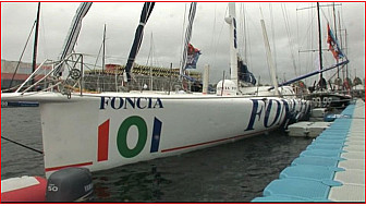 Découverte du Monocoque Foncia sur la Transat Jacques Vabre 2009