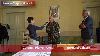 Parcours Citoyen des écoles de la ville de Montech - Colonel Pierre Amiel et Monsieur Bernard Valette - atelier Légion d'Honneur
