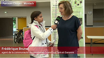 Parcours citoyen des écoles de la ville de Montech - Frédérique Brunel - agent de la communauté de communes Grand Sud Tarn et Garonne