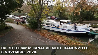 Du RIFIFI sur le CANAL du MIDI. RAMONVILLE. Le 8 NOVEMBRE 2020.
