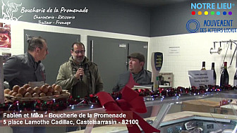 Acteurs Locaux Castelsarrasin : Fabien et Mika - Boucherie de la Promenade - 5 place Lamothe Cadillac, Castelsarrasin - 82100