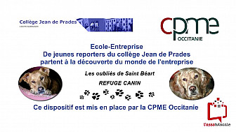 @CPMEoccitanie - des Jeunes du collège Jean de Prades de Castelsarrasin visitent le refuge 'Les Oubliés de Saint Béart'