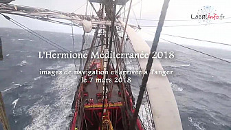 L'Hermione Méditerranée 2018 : après 10 jours de navigation par gros temps arrivée à Tanger @LHERMIONE_SHIP @Localinfo_fr