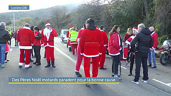 Acteurs-Locaux TV Locale Corse - Des Pères Noël motards paradent pour la bonne cause