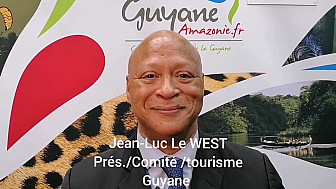 1 minute pour découvrir la Guyane : Jean-Luc le WEST Président du comité du tourisme de Guyane au salon IFTM Top Resa 2021 à Paris.