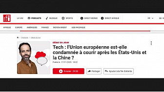 Tech-L'Union européenne est-elle condamnée à courir après les Etats-Unis et la Chine ?