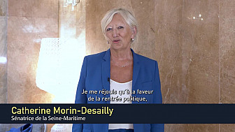 HEXATRUST UECC2023 - La Sénatrice Catherine MORIN-DESAILLY présidente de la Commission spéciale sur le projet de loi visant à sécuriser et réguler l'espace numérique.