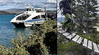 Acteurs-Locaux Les Boudubouts 125 au CHILI - au-dessus du Glacier Grey