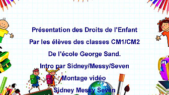 Education aux Médias et à l'Information : les élèves de l'école George Sand ont travaillé sur les droits de l'enfant. @EducationFrance @smartrezo