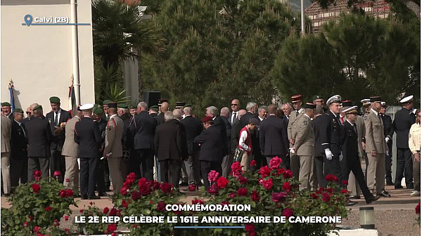 TV Locale Corse - Commémoration : le 2e Rep célèbre le 161e anniversaire de Camerone