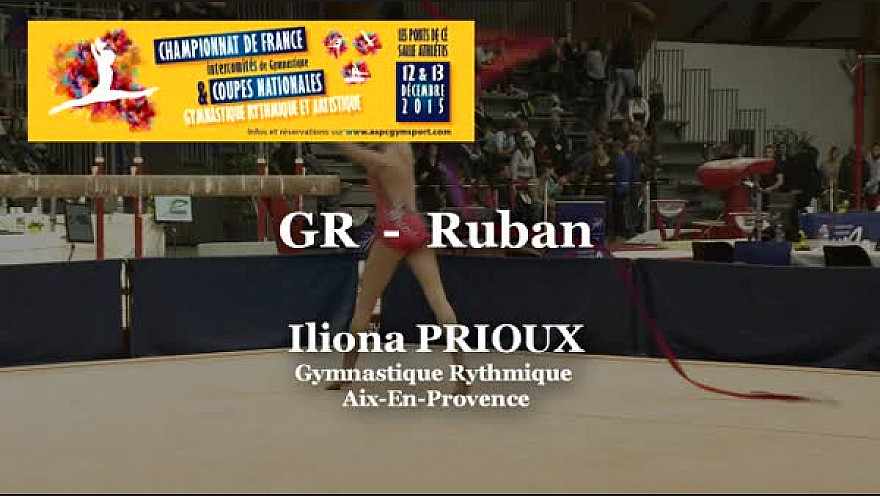GR Ruban : Iliona PRIOUX au Championnat National  Séniors de Ponts de Cé @ffgymnastique #coupenat2015 #TvLocale_fr