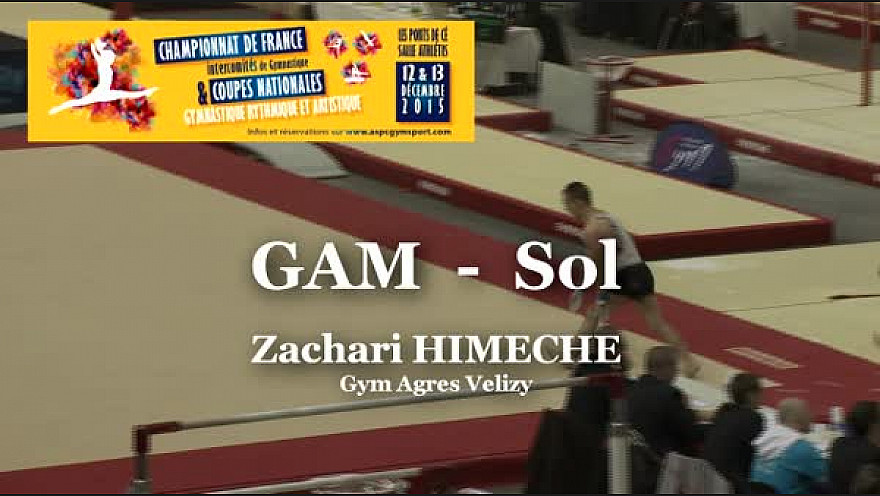 GAM Sol : Zachari HIMECHE au Championnat National Séniors de Ponts de Cé  @ffgymnastique #TvLocale_fr #coupenat2015