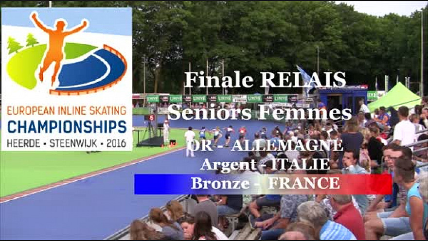 L'Equipe de France en Relais Séniors Femmes Médaille de BRONZE au Championnat d'Europe à HEERDE - Pays Bas de Roller Piste @FFRollerSports #TvLocale_fr