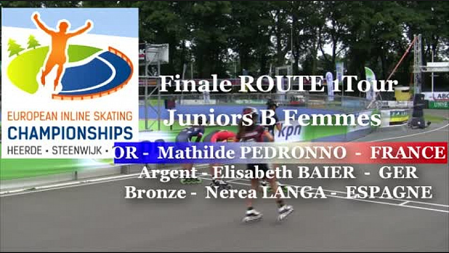Mathilde PEDRONNO Championne d'Europe 2016 en Roller Route 1 Tour: Juniors B Femmes à Heerde - Pays-Bas @FFRollerSports #TvLocale_fr