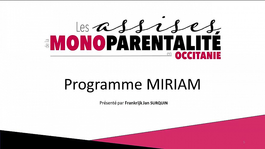 UDAF 82 - Les assises de la Monoparentalité - Présentation du programme MIRIAM en Belgique - Par FrankriJk Jan Turquin 