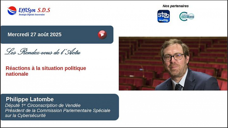 Les Rendez-vous de l'Actu - Philippe Latombe député de Vendée réagit à la situation politique