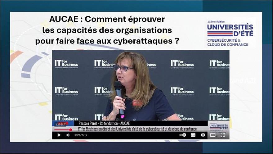 Souveraineté Numérique aux  UECC 2025  -  Cybersécurité avec Pascale PEREZ co-fondatrice d' AUCAE 