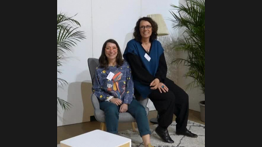 Audrey Plombin et Sandrine Rosier de ORISON au 1er Forum économique de Castelsarrasin du samedi 8 mars 2025